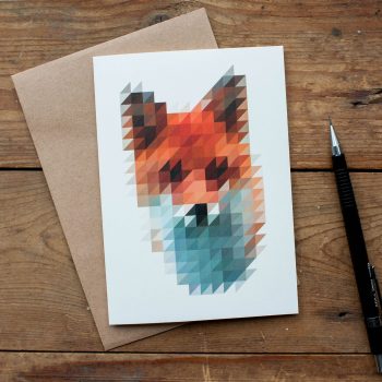 Victor van Gaasbeek Fox Greeting Card