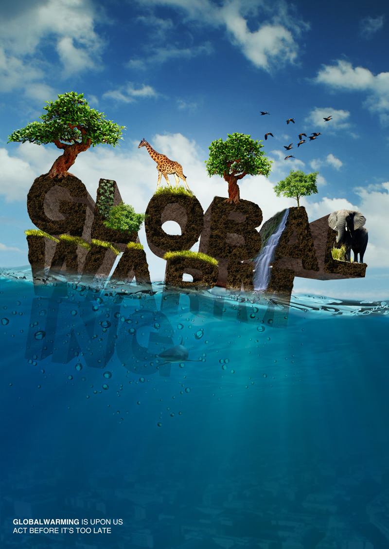 Global Warming Typography