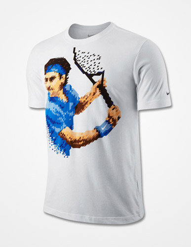 NIKE Roger Federer Whiet Blue Pixel Gaasbeek