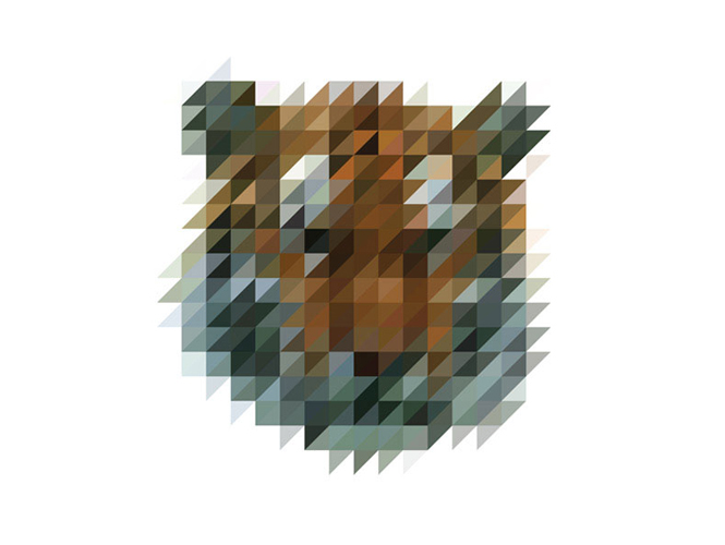 Sliced Pixel Tiger Victor van Gaasbeek