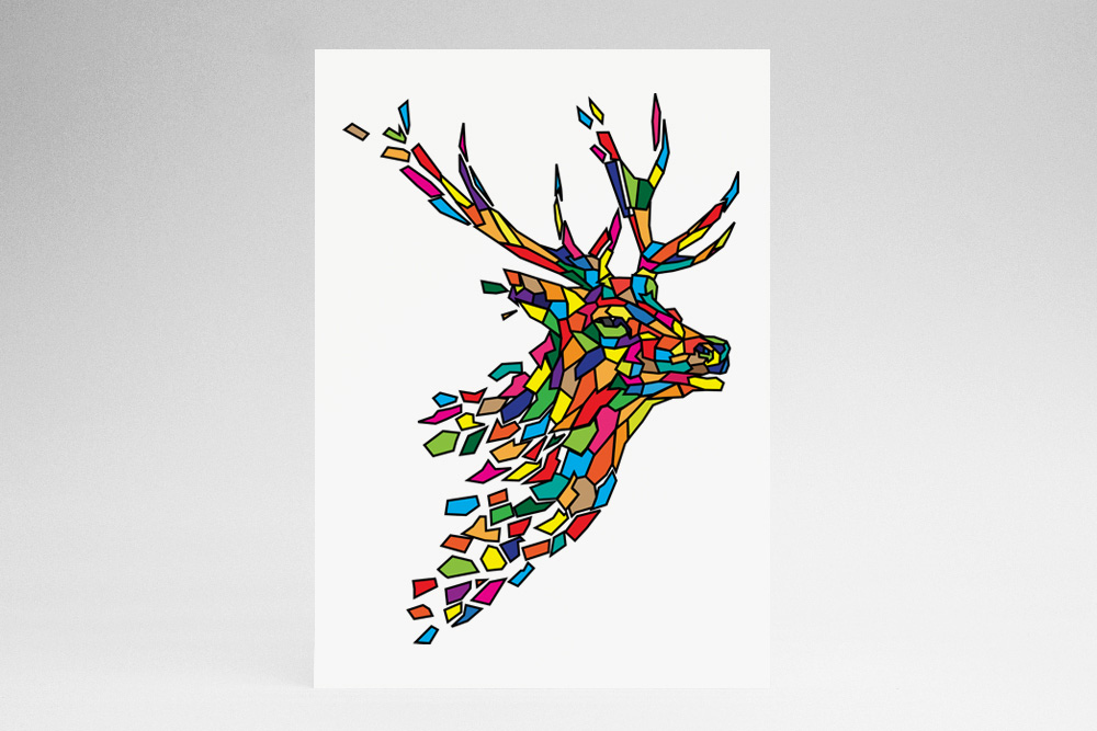 Colorful Confetti Stag